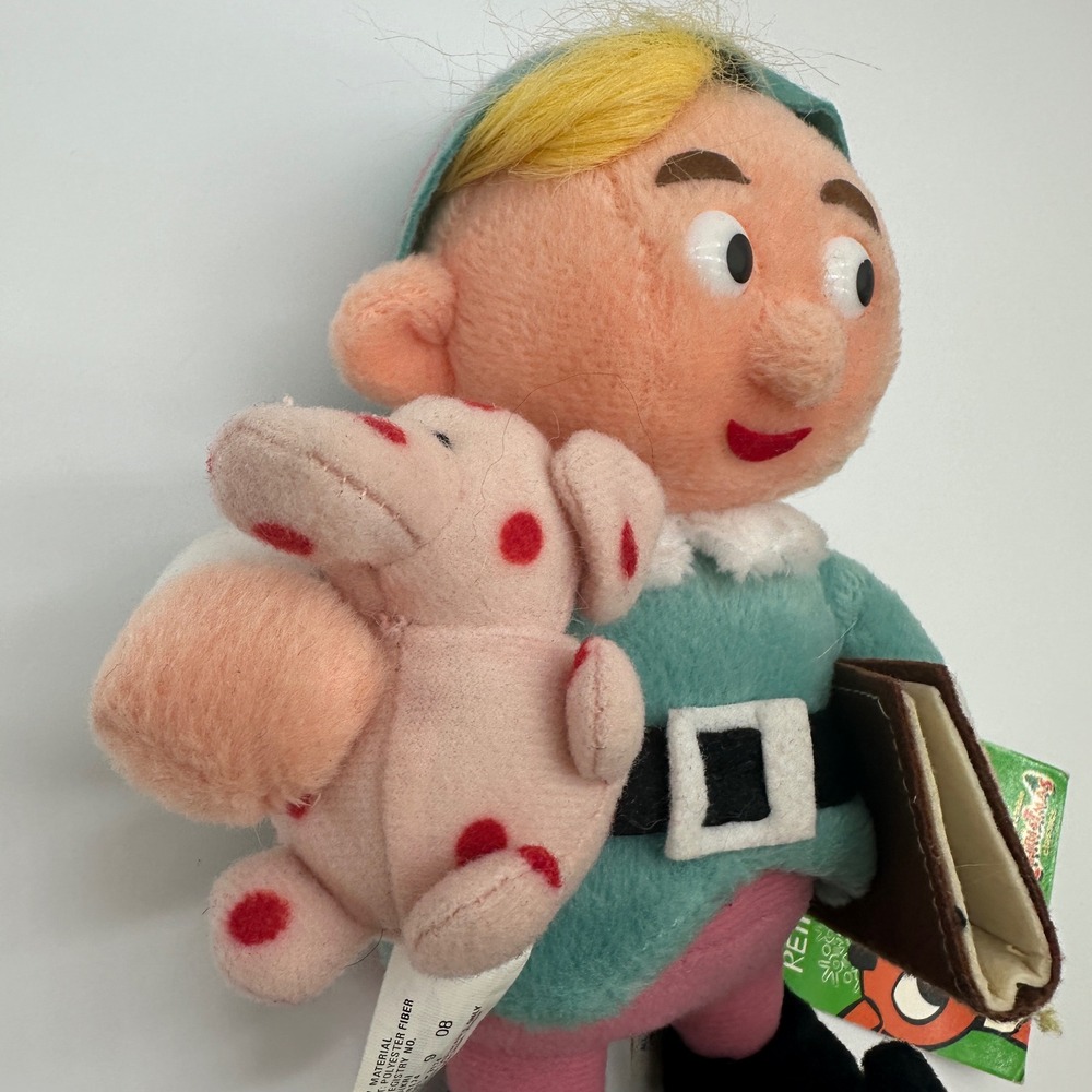Stuffins Herbie the Elf Plush 1999 Rudolph Misfit Toys Spotted Elephant CVS 7.5" - Picture 3 of 13